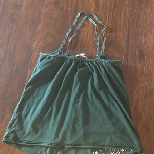 Hollister green tank top